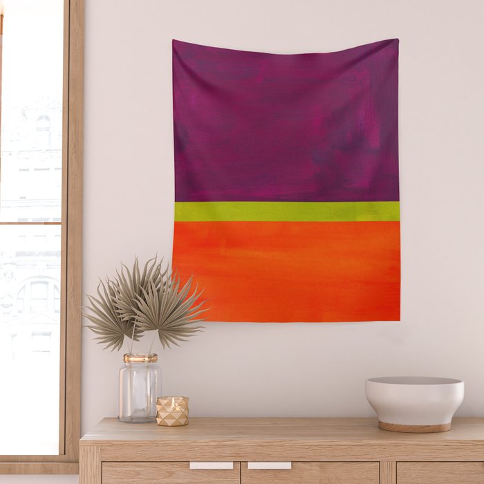 Orange Plum  Wall Tapestry Gallery Image 2