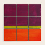 Orange Plum  Wood Wall Art Gallery Image 1