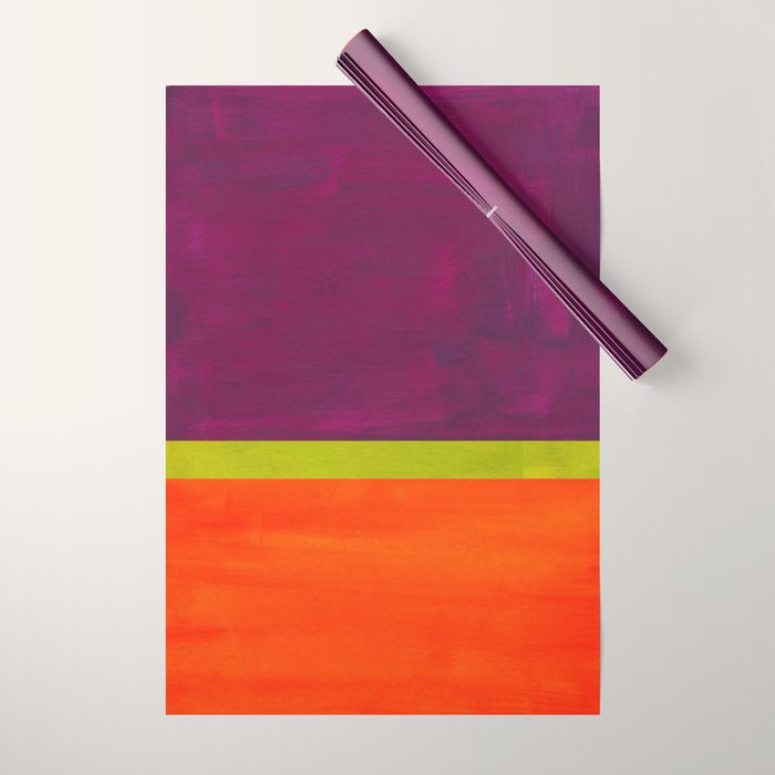Orange Plum  Wrapping Paper Gallery Image 1