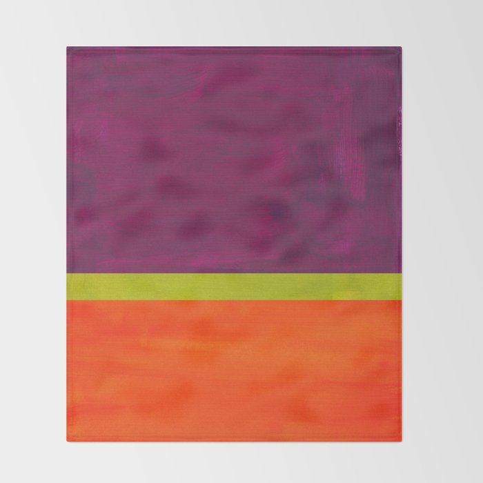 Orange Plum  Throw Blanket Gallery Image 2