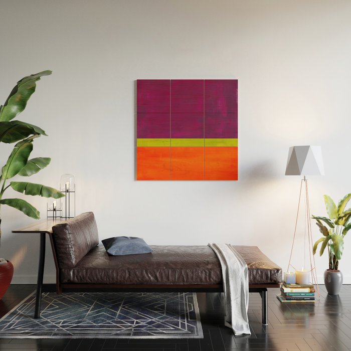 Orange Plum  Wood Wall Art Gallery Image 2