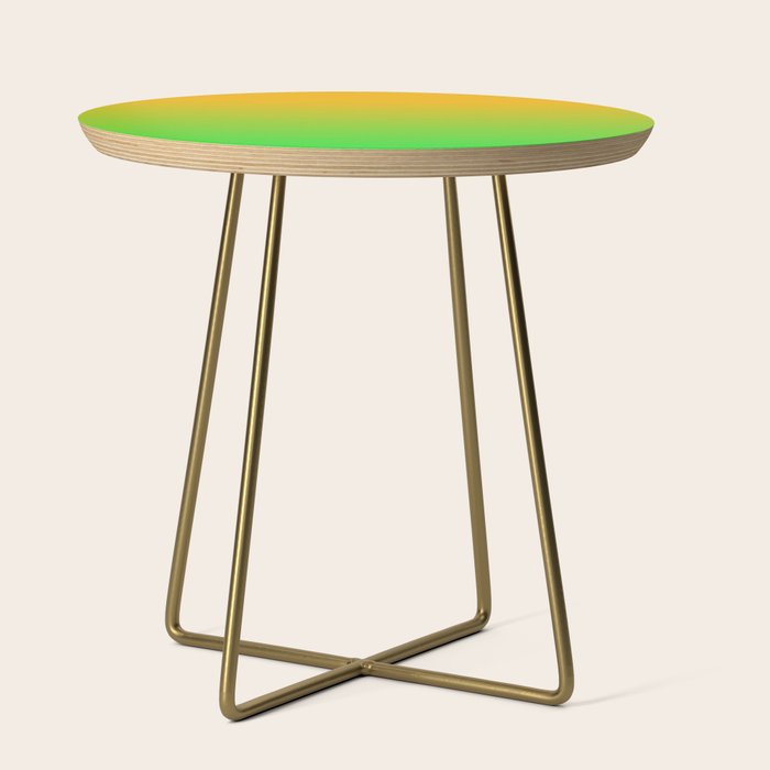Ombre Color Orange Green Shade  Side Table Gallery Image 1