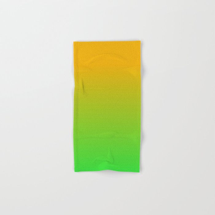 Ombre Color Orange Green Shade  Bath Towel Gallery Image 1