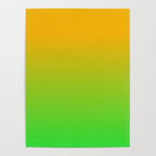 Ombre Color Orange Green Shade  Poster Gallery Image 4