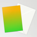Ombre Color Orange Green Shade  Stationery Card Gallery Image 2