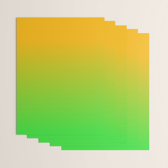 Ombre Color Orange Green Shade  Wrapping Paper Gallery Image 3