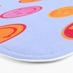 Smiling faces pattern no2 Bath Mat Gallery Image 3