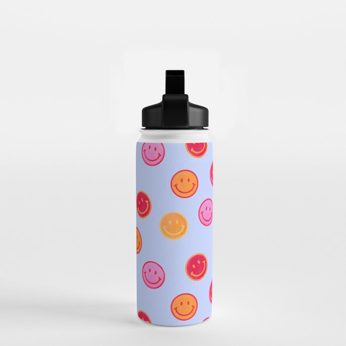 Smiling faces pattern no2 Water Bottle Gallery Image 2
