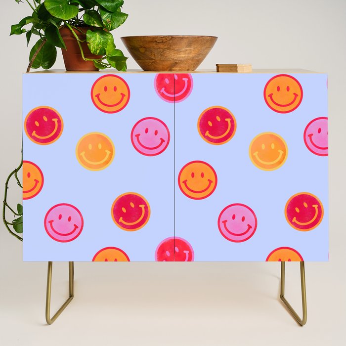 Smiling faces pattern no2 Credenza Gallery Image 1
