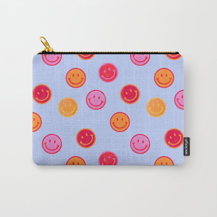 Smiling faces pattern no2 Carry All Pouch Gallery Image 1