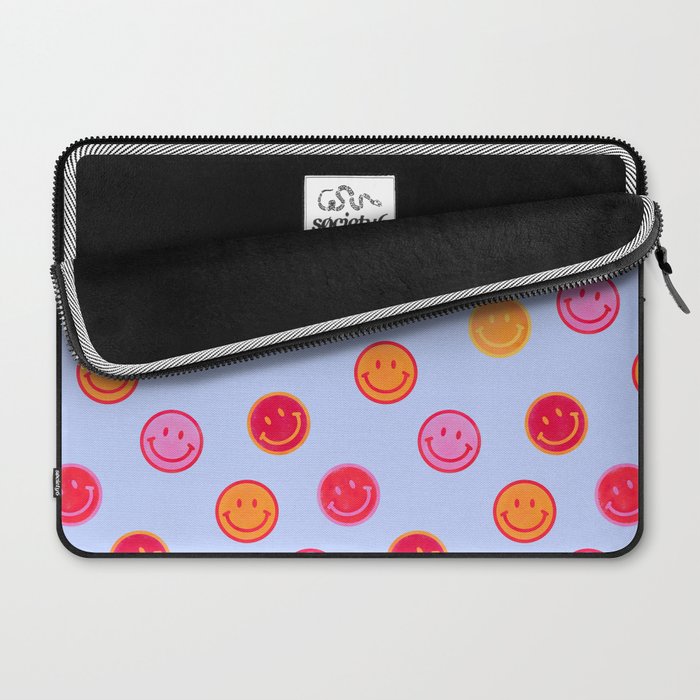 Smiling faces pattern no2 Laptop Sleeve Gallery Image 2