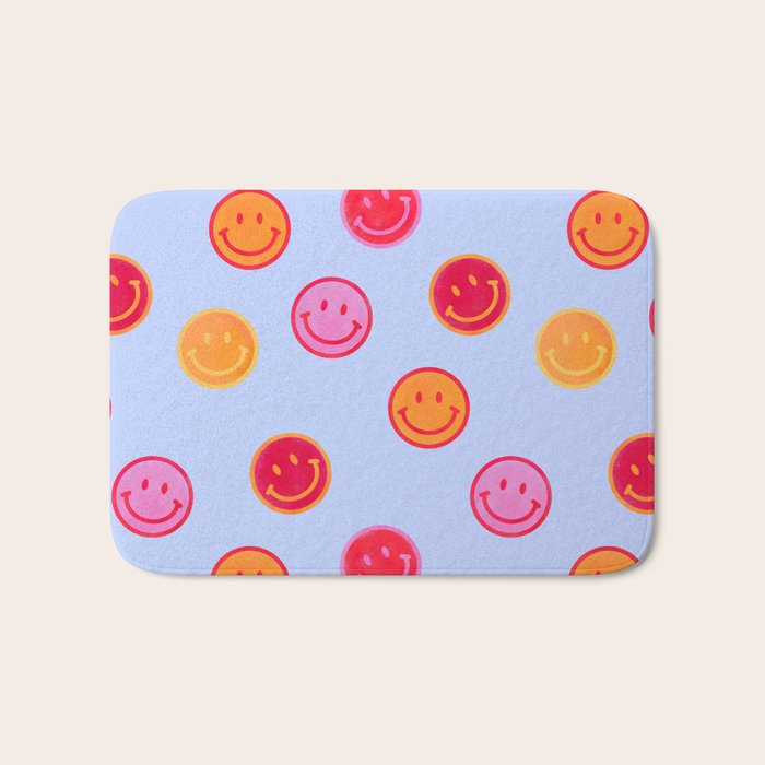 Smiling faces pattern no2 Bath Mat Gallery Image 1