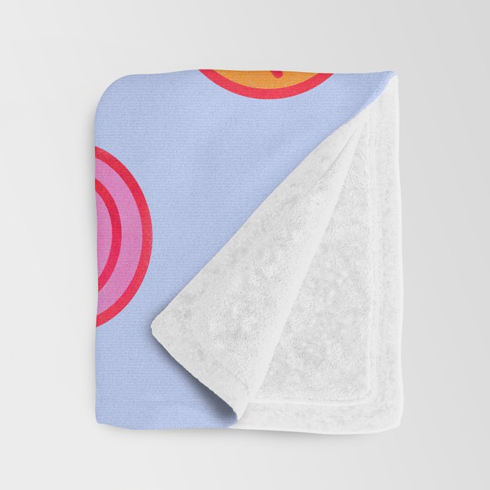 Smiling faces pattern no2 Throw Blanket Gallery Image 3