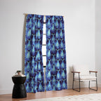Cosmic UFO - mysterious blue flash Window Curtain Gallery Image 2