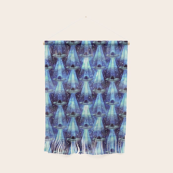 Cosmic UFO - mysterious blue flash Wall Hanging Gallery Image 1