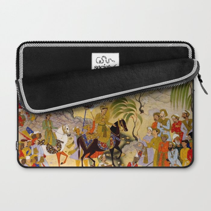 Farrukh Beg. Akbar's Triumphal Entry into Surat. Akbarnama Laptop Sleeve Gallery Image 2