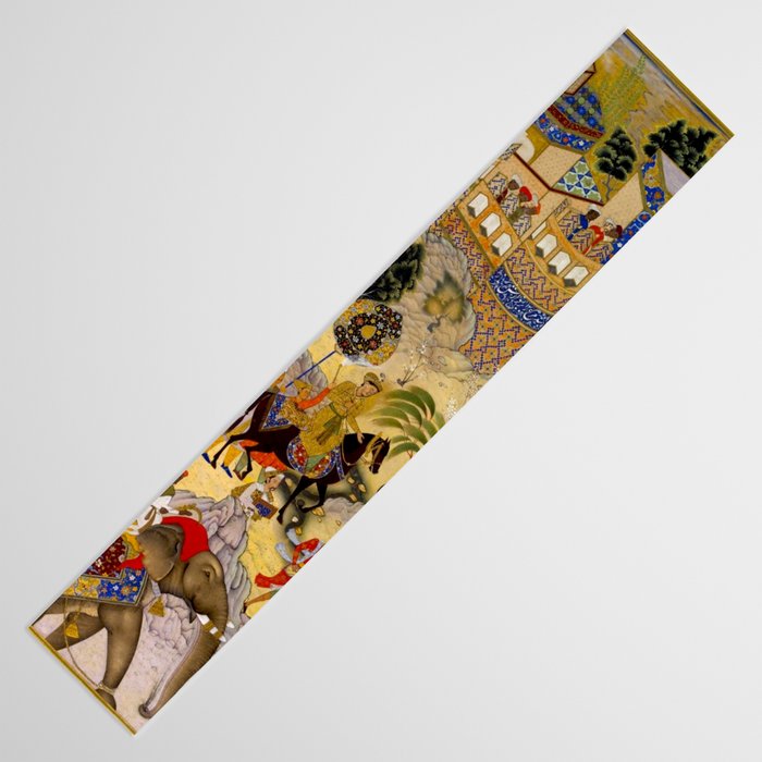 Farrukh Beg. Akbar's Triumphal Entry into Surat. Akbarnama Table Runner Gallery Image 3