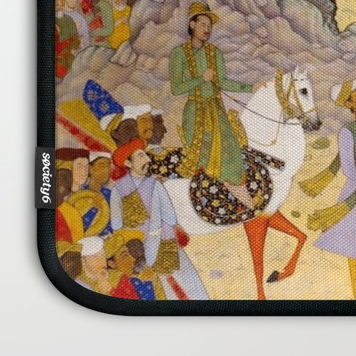 Farrukh Beg. Akbar's Triumphal Entry into Surat. Akbarnama Laptop Sleeve Gallery Image 3