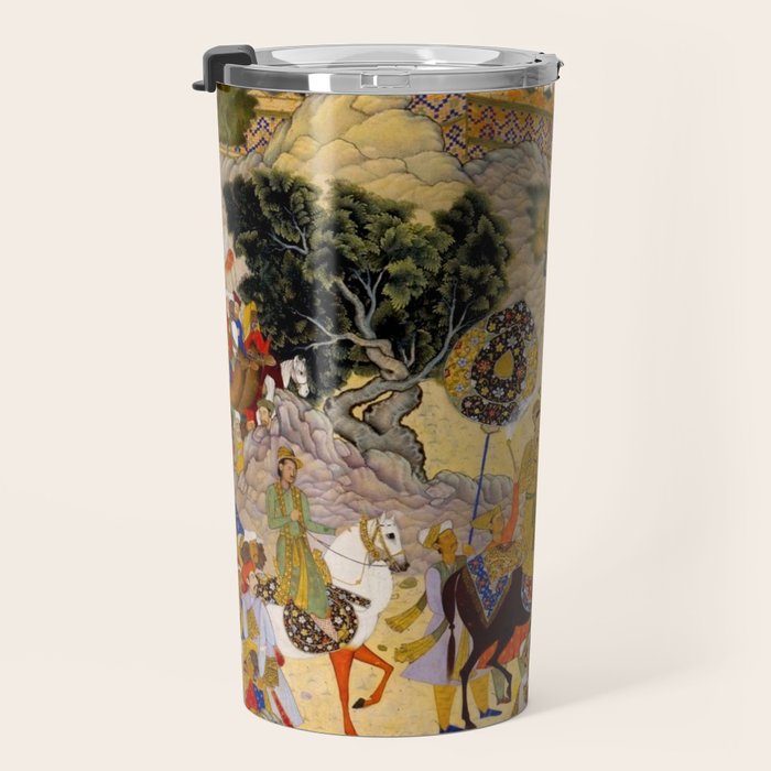 Farrukh Beg. Akbar's Triumphal Entry into Surat. Akbarnama Travel Mug Gallery Image 3
