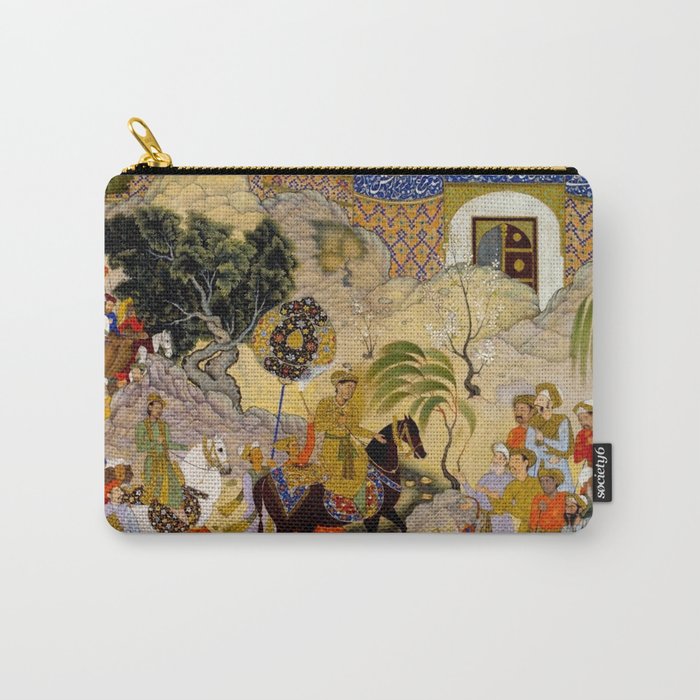 Farrukh Beg. Akbar's Triumphal Entry into Surat. Akbarnama Carry All Pouch Gallery Image 1
