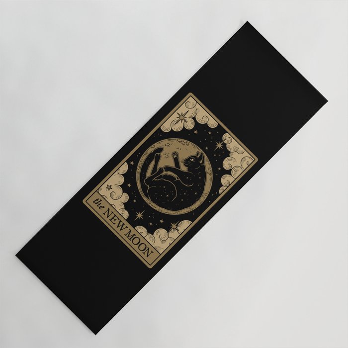 The New Moon - Dark Background Yoga Mat Gallery Image 1