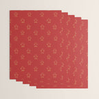 Red gingerbread christmas cookie pattern Wrapping Paper Gallery Image 3
