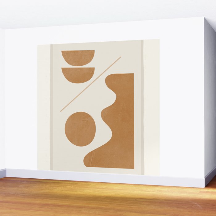 Modern Abstract Minimal Shapes 188/3 Wall Mural Gallery Image 2