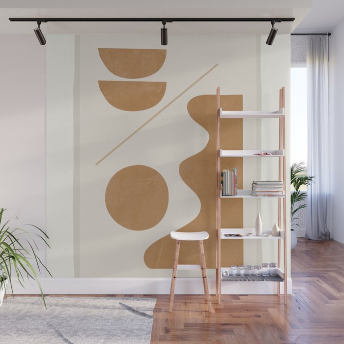 Modern Abstract Minimal Shapes 188/3 Wall Mural Gallery Image 1