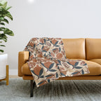 Pomegranate - Terracotta Throw Blanket Gallery Image 1