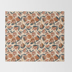 Pomegranate - Terracotta Throw Blanket Gallery Image 2