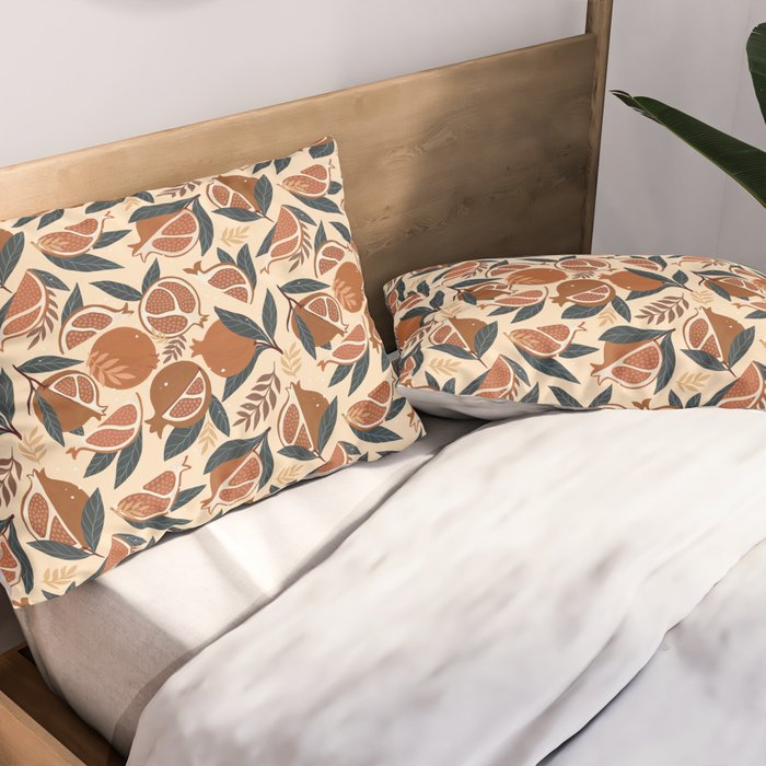 Pomegranate - Terracotta Pillow Sham Gallery Image 2