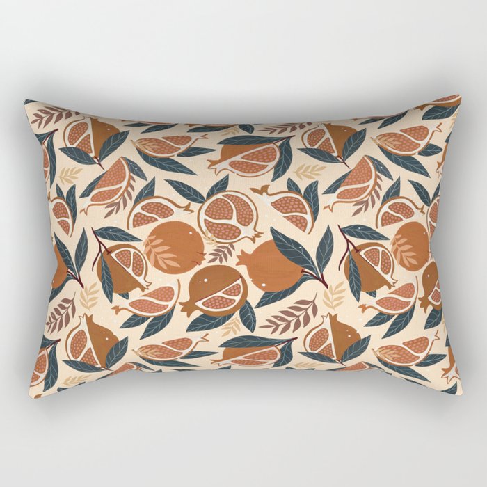 Pomegranate - Terracotta Rectangular Pillow Gallery Image 2