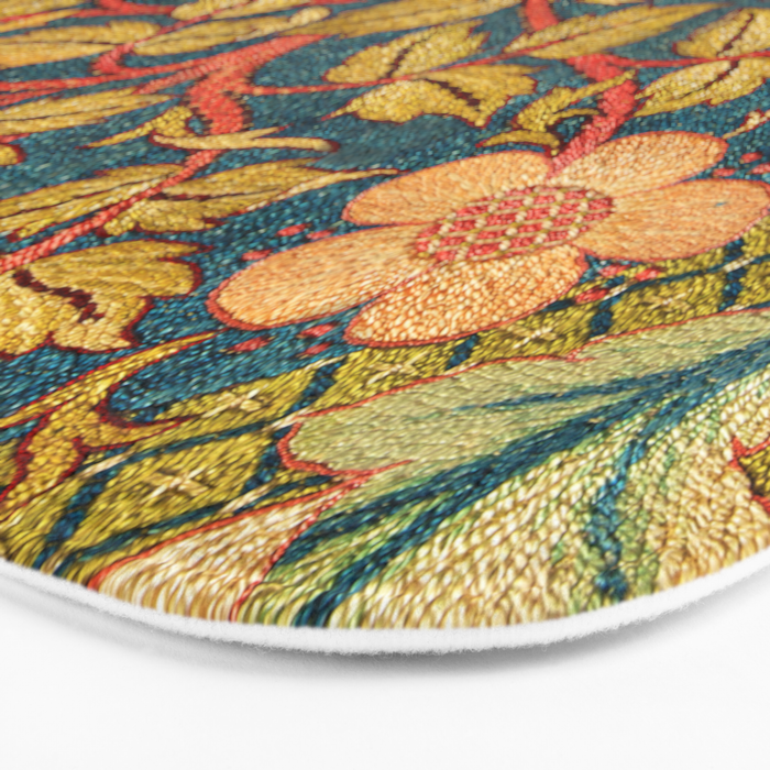 William Morris "Rose Wreath" Bath Mat Gallery Image 3