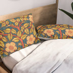 William Morris "Rose Wreath" Pillow Sham Gallery Image 2