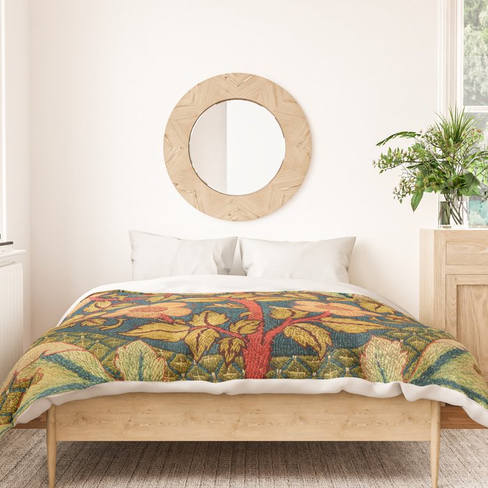 William Morris "Rose Wreath" Duvet Cover Gallery Image 3