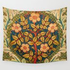 William Morris "Rose Wreath" Wall Tapestry Gallery Image 4