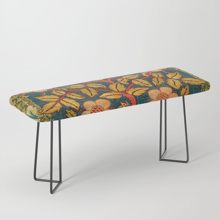 William Morris "Rose Wreath" Bench Gallery Image 1