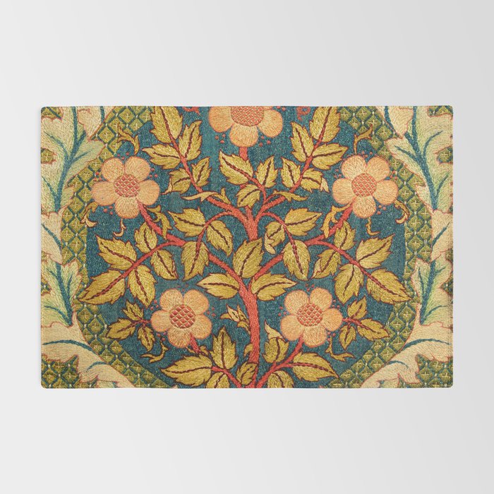 William Morris "Rose Wreath" Rug Gallery Image 2