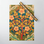 William Morris "Rose Wreath" Wrapping Paper Gallery Image 1