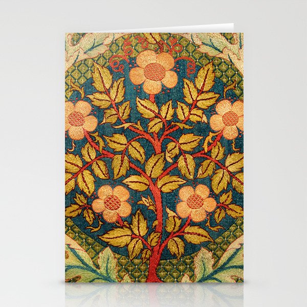 William Morris "Rose Wreath" Stationery Card Gallery Image 2
