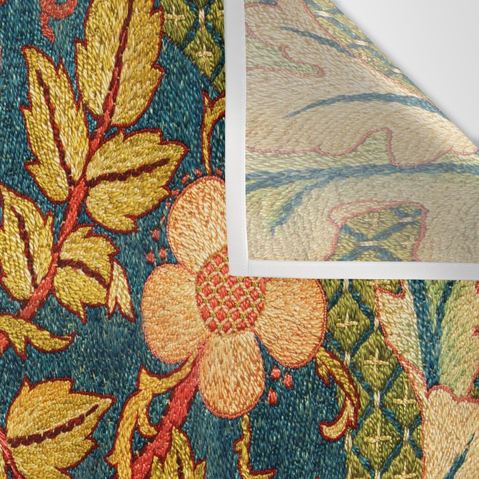 William Morris "Rose Wreath" Wall Tapestry Gallery Image 3