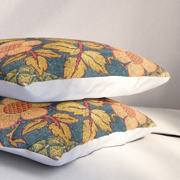 William Morris "Rose Wreath" Pillow Sham Gallery Image 3