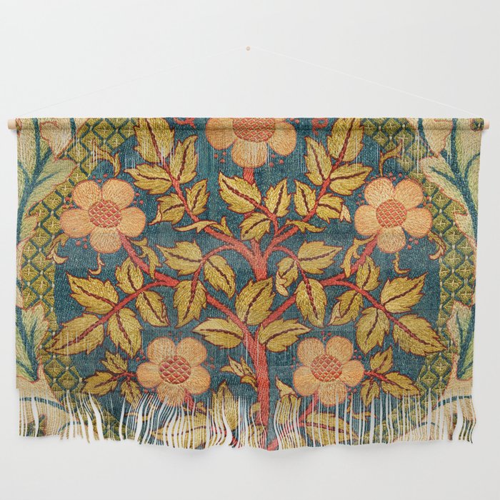 William Morris "Rose Wreath" Wall Hanging Gallery Image 1