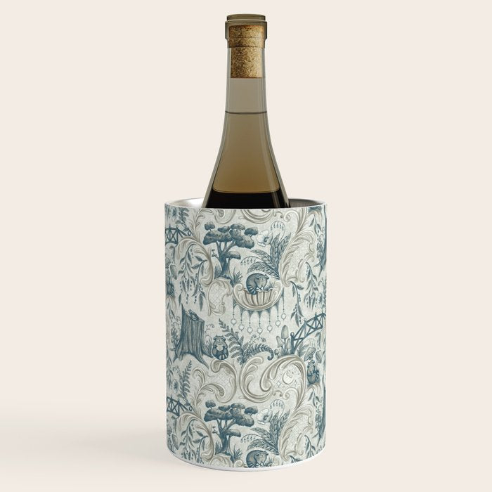 Fairytale Forest Raccoons - charming blue Wine Chiller Gallery Image 2