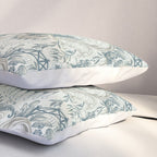 Fairytale Forest Raccoons - charming blue Pillow Sham Gallery Image 3
