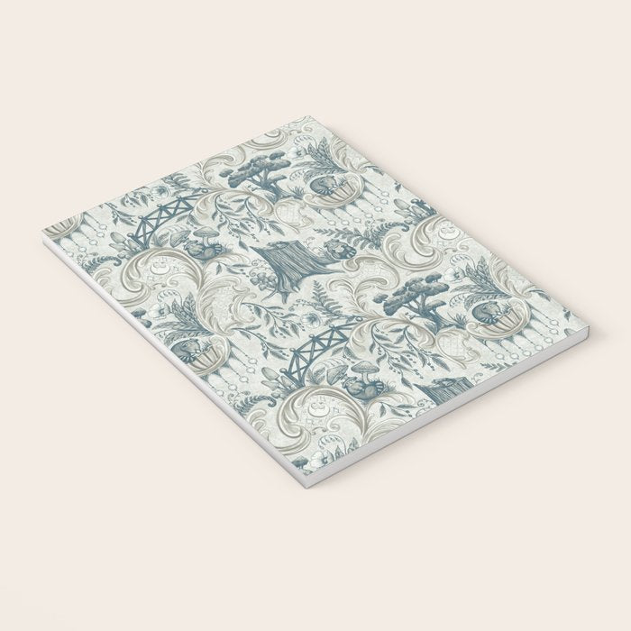 Fairytale Forest Raccoons - charming blue Notebook Gallery Image 3