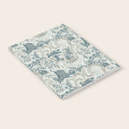 Fairytale Forest Raccoons - charming blue Notebook Gallery Image 2