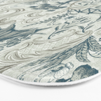 Fairytale Forest Raccoons - charming blue Bath Mat Gallery Image 3