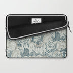Fairytale Forest Raccoons - charming blue Laptop Sleeve Gallery Image 2