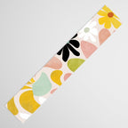 floral shapes retro Table Runner Gallery Image 3